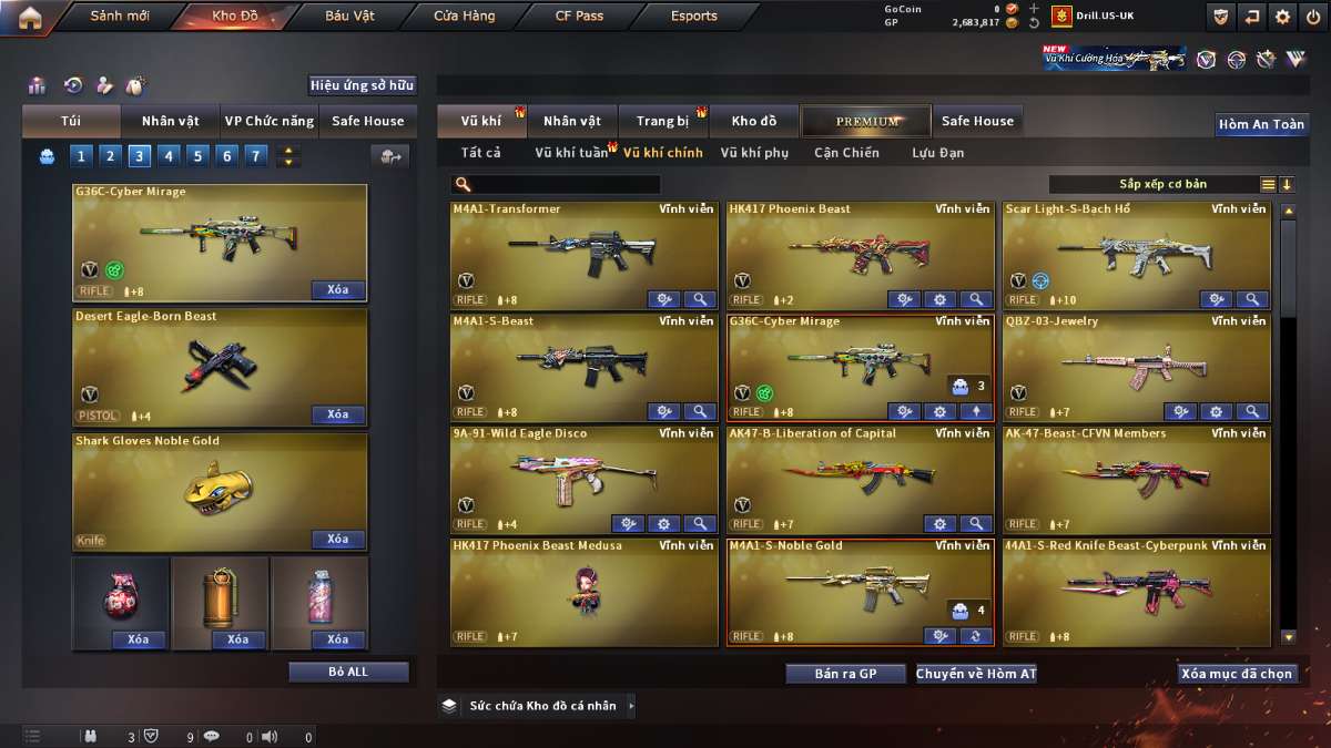 shop acc cf uy tin gia re